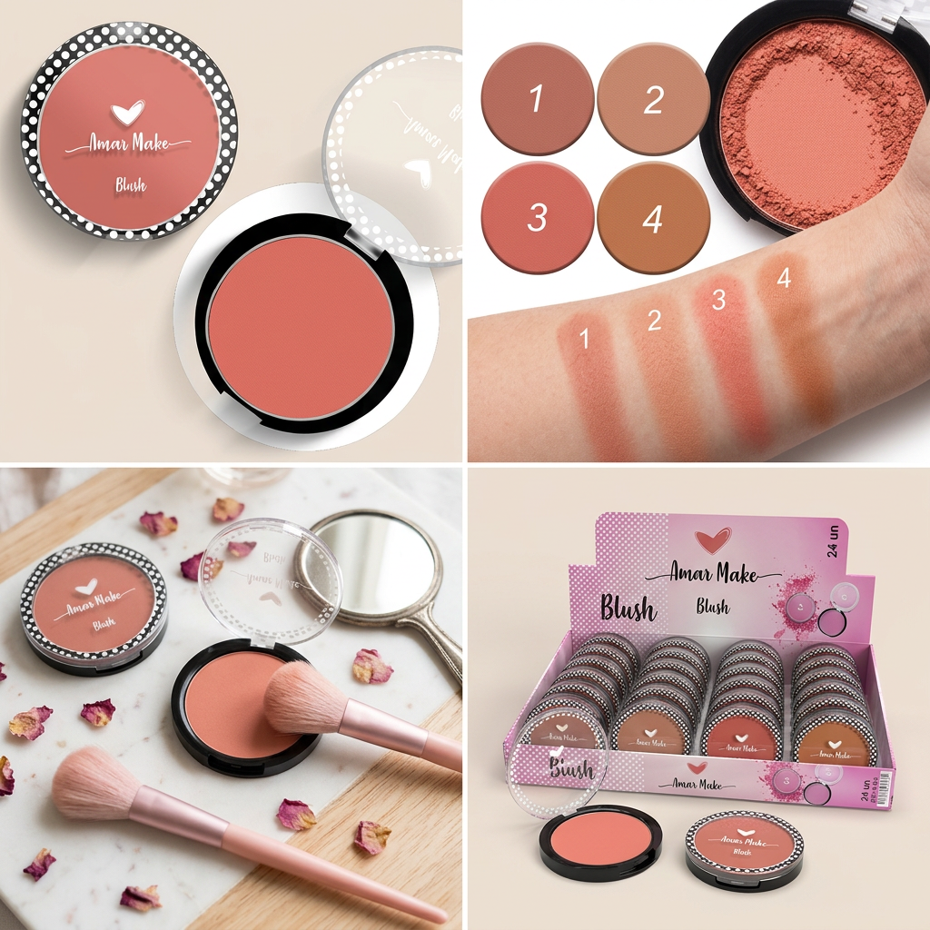 Blush Amar Make Efeito Natural 12 un