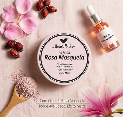 Pó facial Rosa Mosqueta Amar Make 12 un